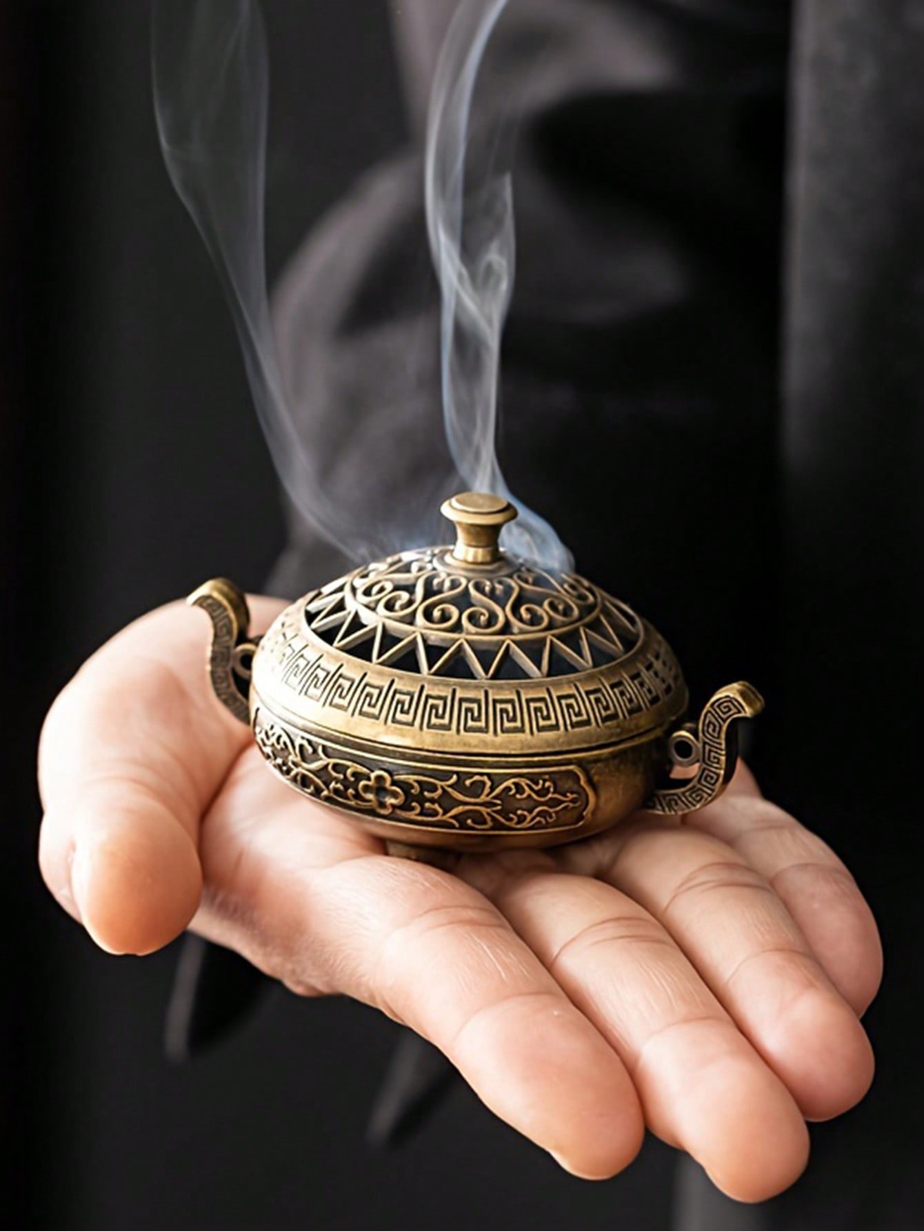 Nepal Style Brass Incense Burn - Home Fragrance Gift recension och pris
